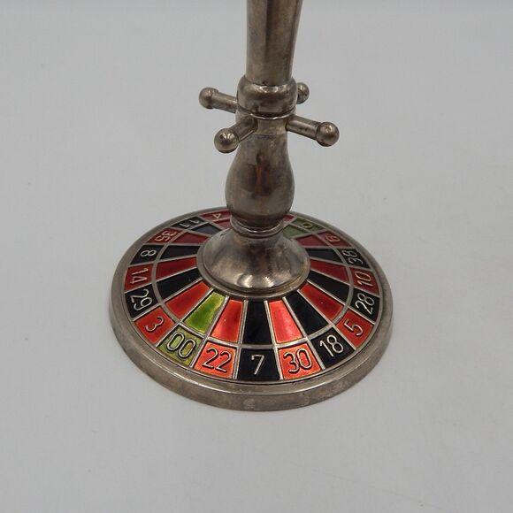 Roulette Wheel Martini Glassware Glasses Pair Godinger Silver Art Company - Picture 8 of 14